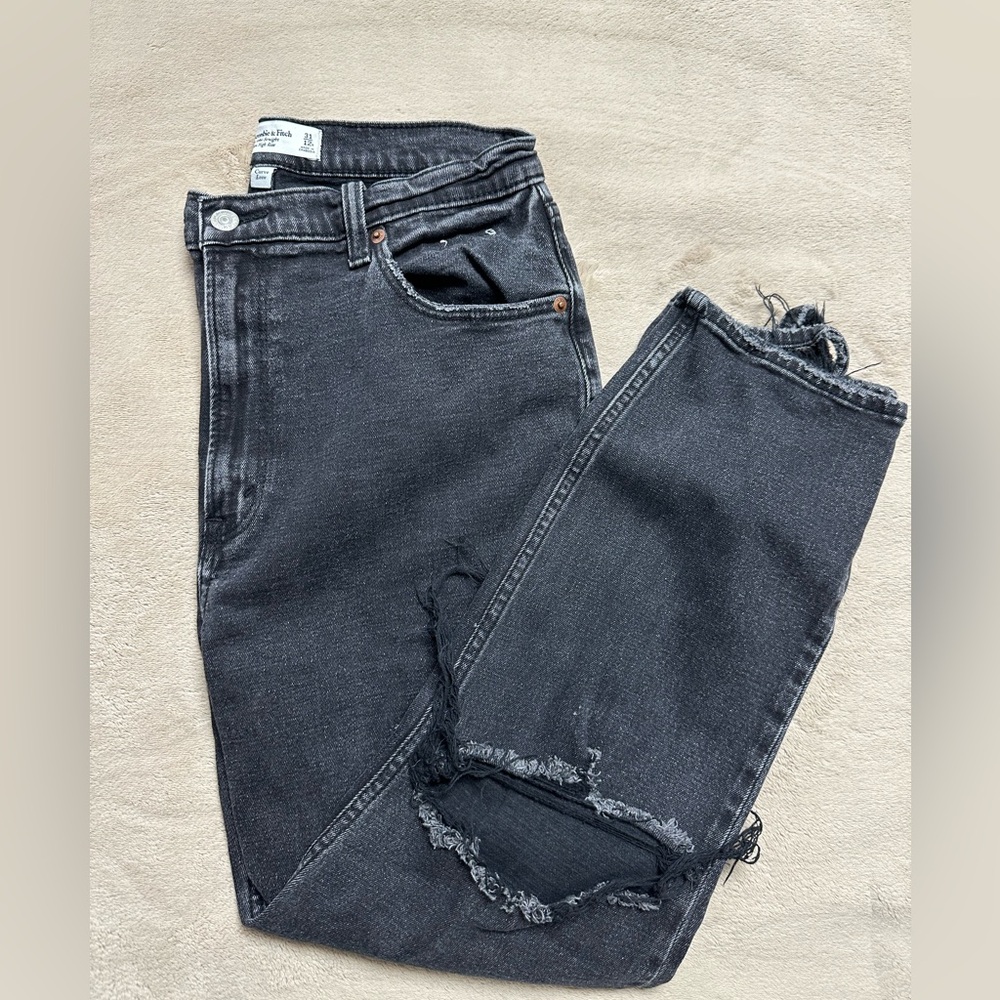 Abrecrombie curve love ankle straight jean